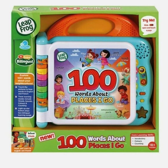 LeapFrog 100 Words About Places I Go Book NWT🆕 😮‍💨⚡🚚 - Picture 5 of 14